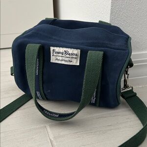 Rowing Blazers Navy and Green Crossbody Bag